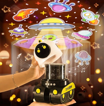 Robot Night Projector with Speaker: Bring the Stars to Your Room!