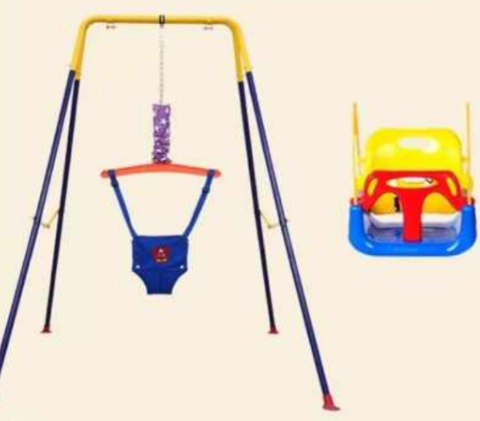 2-in-1 Swing & Baby Jumper: Double the Fun for Little Ones!